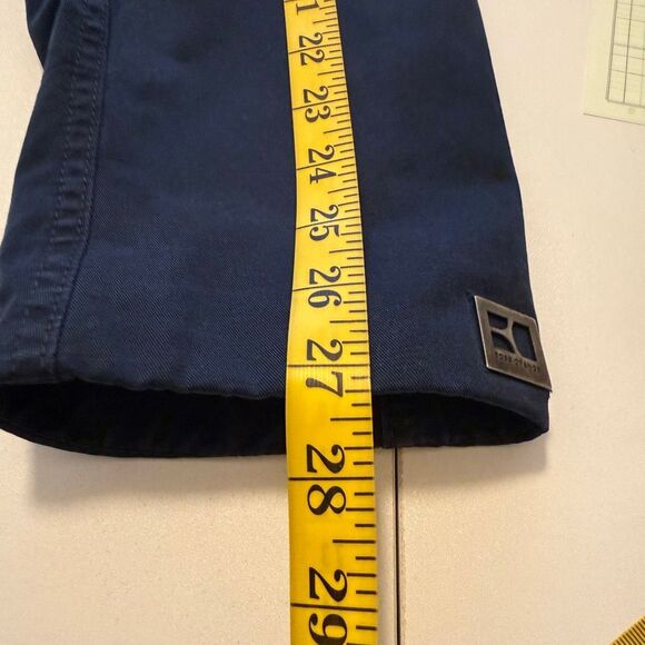 Hugo Boss Orange Label Men’s Blue Linen/Cotton Field Military Jacket Size XXL - Picture 12 of 16